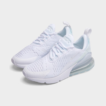 Nike Air Max 270 GS White / White - Metallic Silver