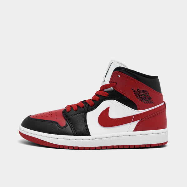 Jordan 1 black red mid store