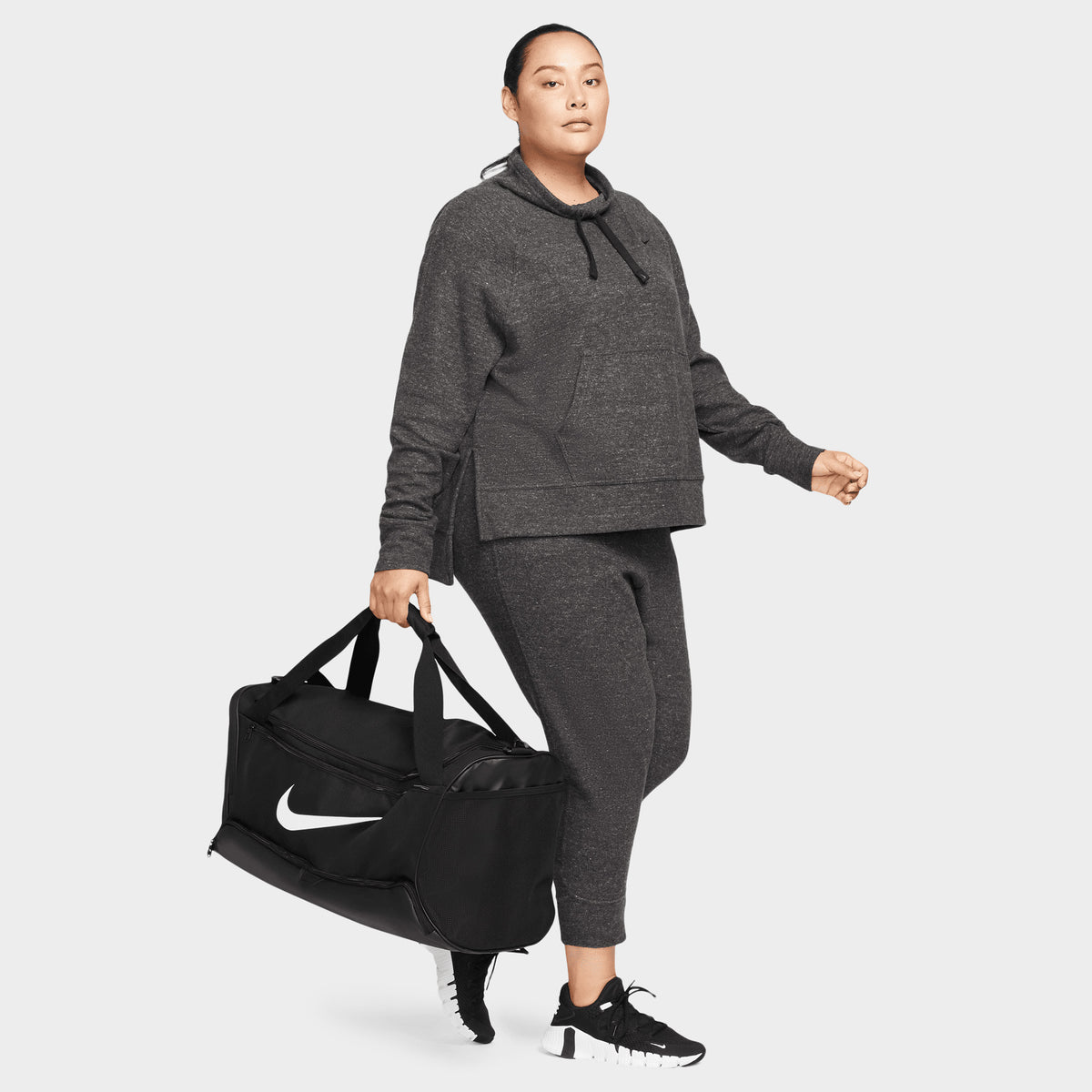 Nike Brasilia 9.5 Training Duffel Bag (Medium, 60L) Black / Black - Wh ...