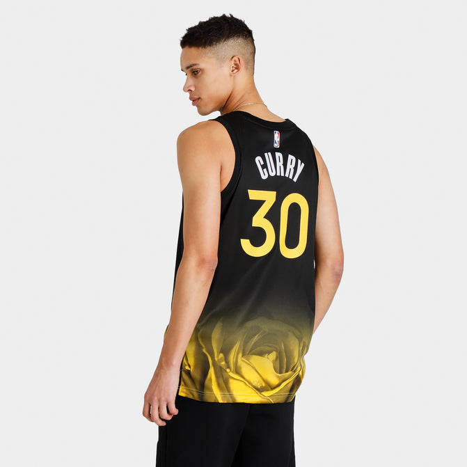 Nike Stephen Curry Golden State Warriors City Edition NBA Jersey / Bla