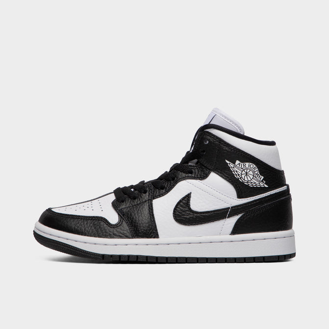 Jordan Women s 1 Mid SE White White Black JD Sports Canada