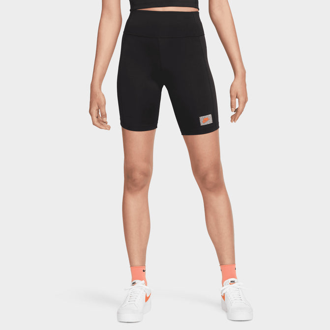 V-Waist Black Athletic Activewear Short for Women 