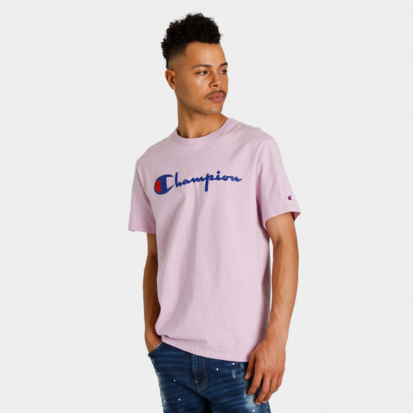 Pink champion clearance t shirt mens