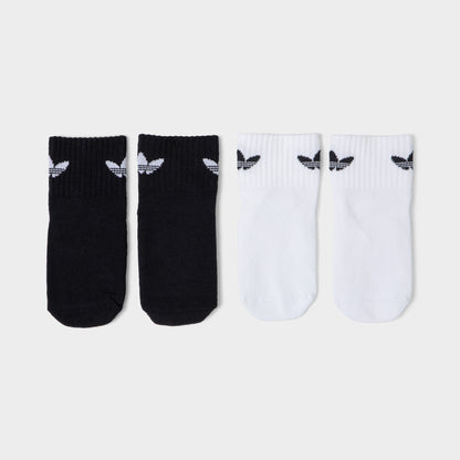 adidas Originals Children's Anti-Slip Socks (2 Pack) Black / White