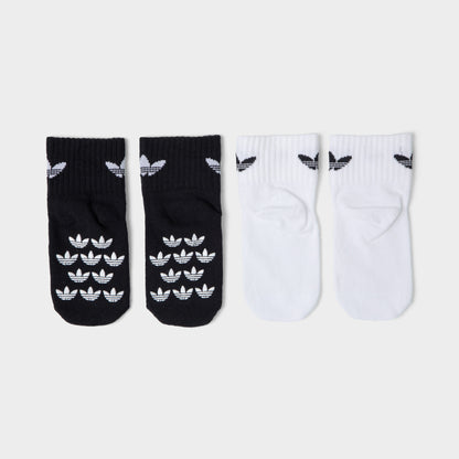 adidas Originals Children's Anti-Slip Socks (2 Pack) Black / White