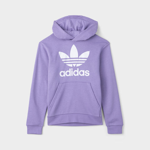 adidas Originals Juniors Trefoil Pullover Hoodie Magic Lilac