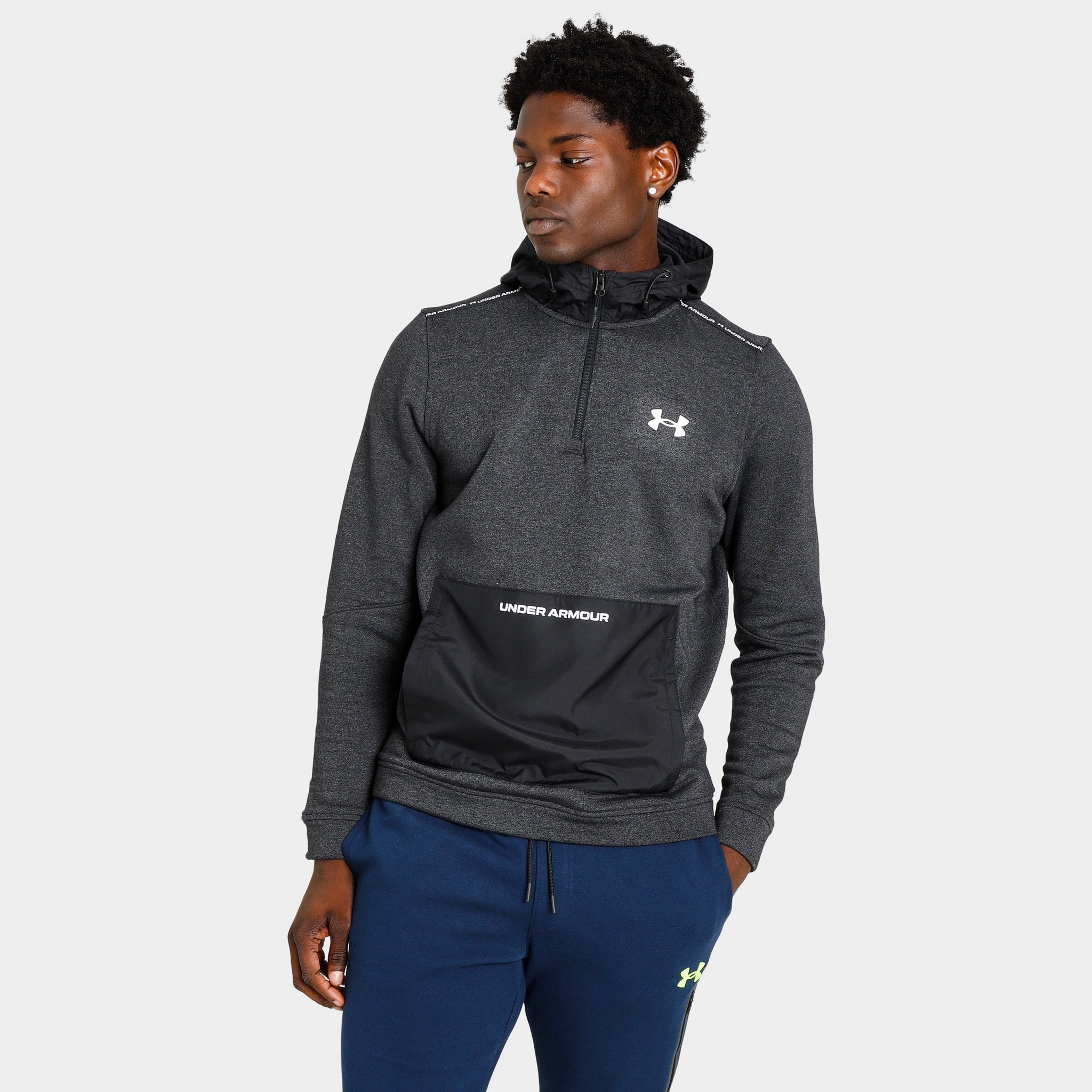 Under armour funnel neck hoodie mens Clearance