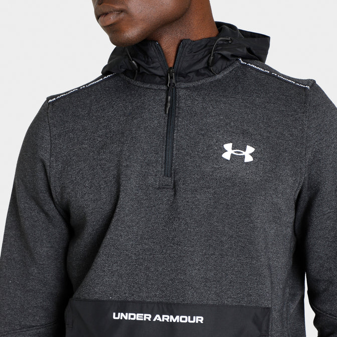 Under Armour JD TB Fleece Quarter Zip Hoodie Black / White | JD Sports  Canada