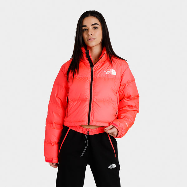 The North Face Women's Nuptse Short Jacket / Brilliant Coral | JD