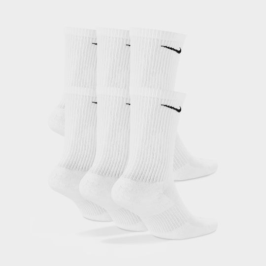 Nike Everyday Plus Chaussettes courtes d'entraînement coussinées (Paquet de 6) / Blanc