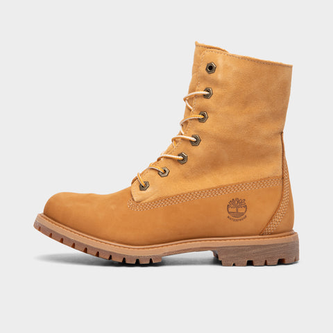 Timberland Authentics Teddy Fleece Waterproof Fold Down Boots Women s 8.5 Wheat