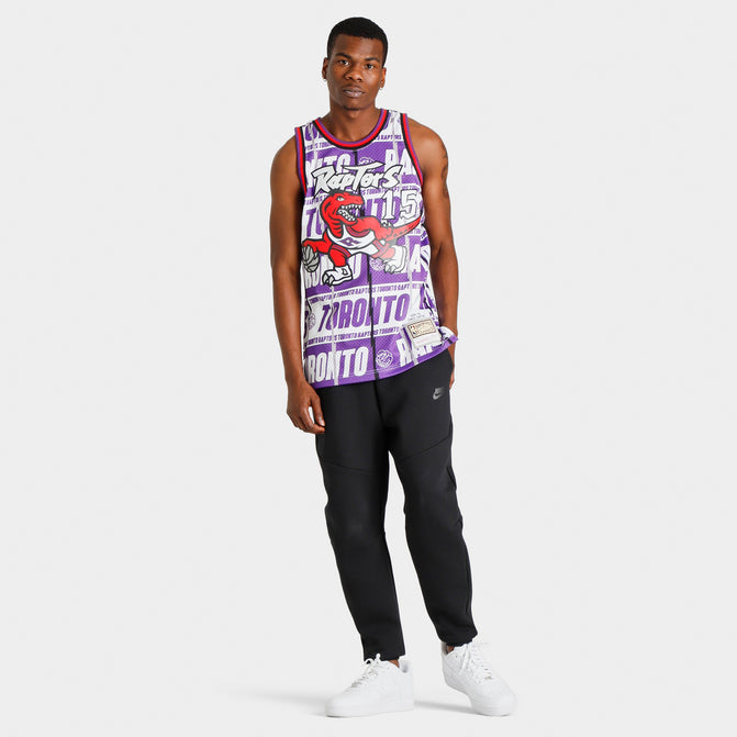 Men's Toronto Raptors Vince Carter #15 Purple Mitchell
