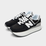 New balance 574 women on sale black