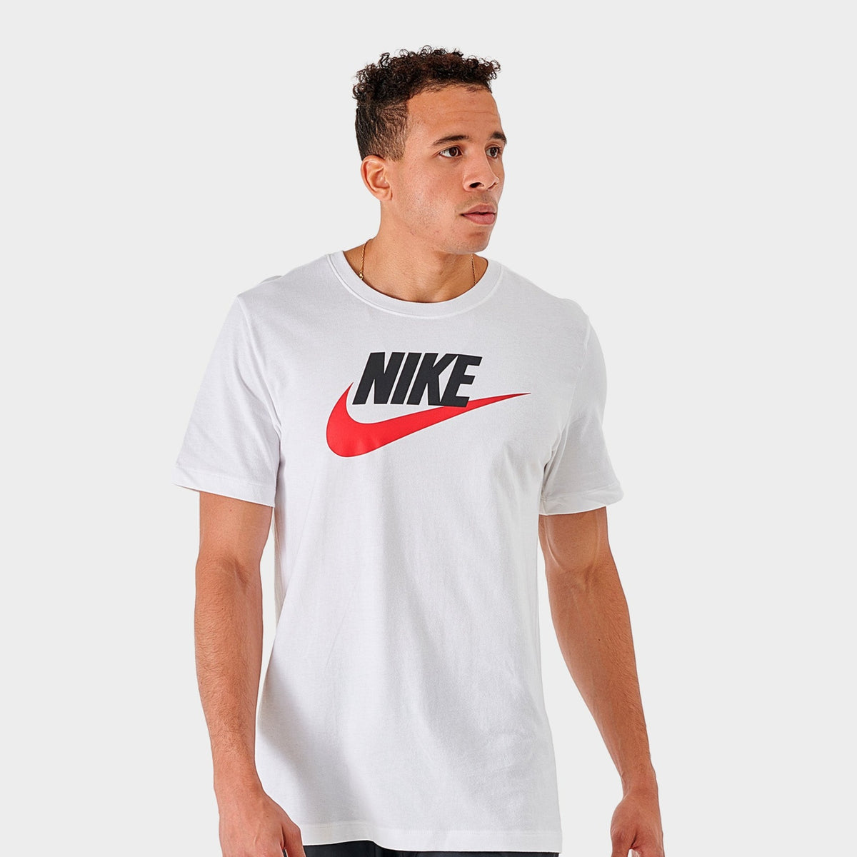 Nike Sportswear Icon Futura T-shirt White / Black - University Red | JD ...