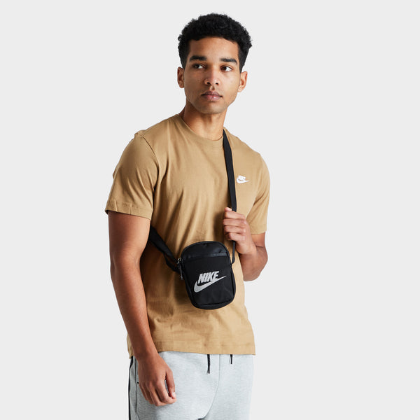 Nike Heritage Crossbody Bag (Small) Black Black White JD Sports