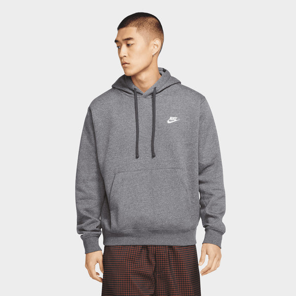 Nike Sportswear Club Fleece Pullover Hoodie Charcoal Heather Anthrac JD Sports