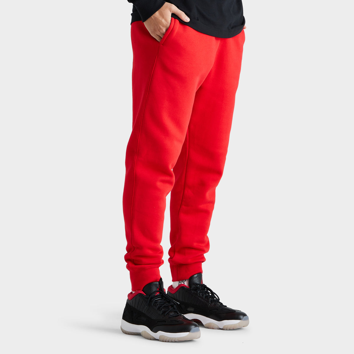 Nike Sportswear Club Fleece Jogger Pants University Red / White | JD Sports