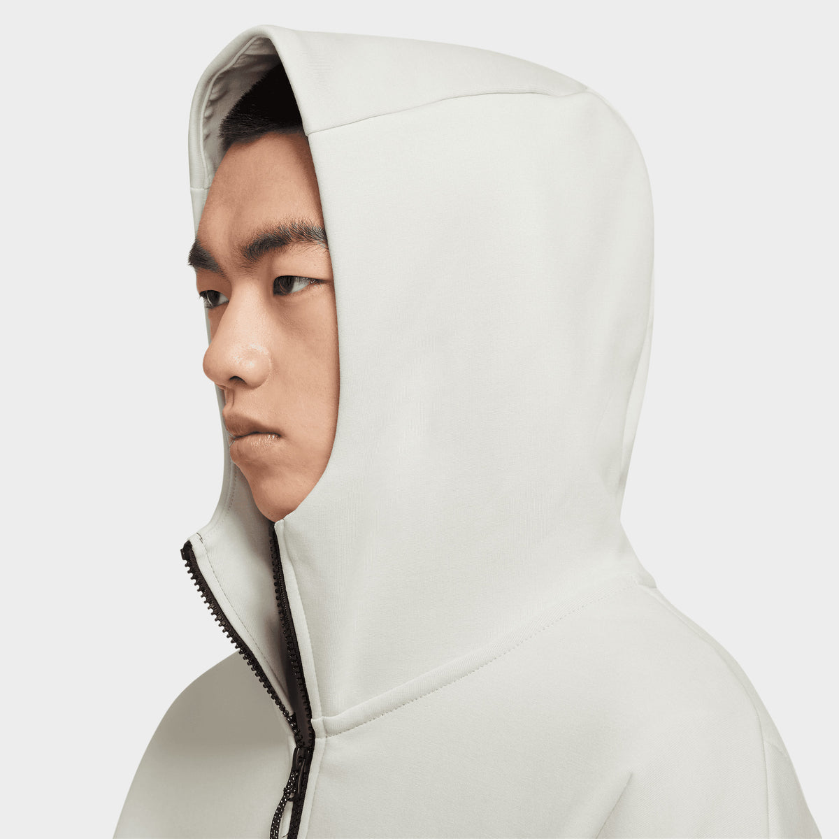 Nike Sportswear Tech Fleece Full-Zip Hoodie Light Bone / Black | JD Sports