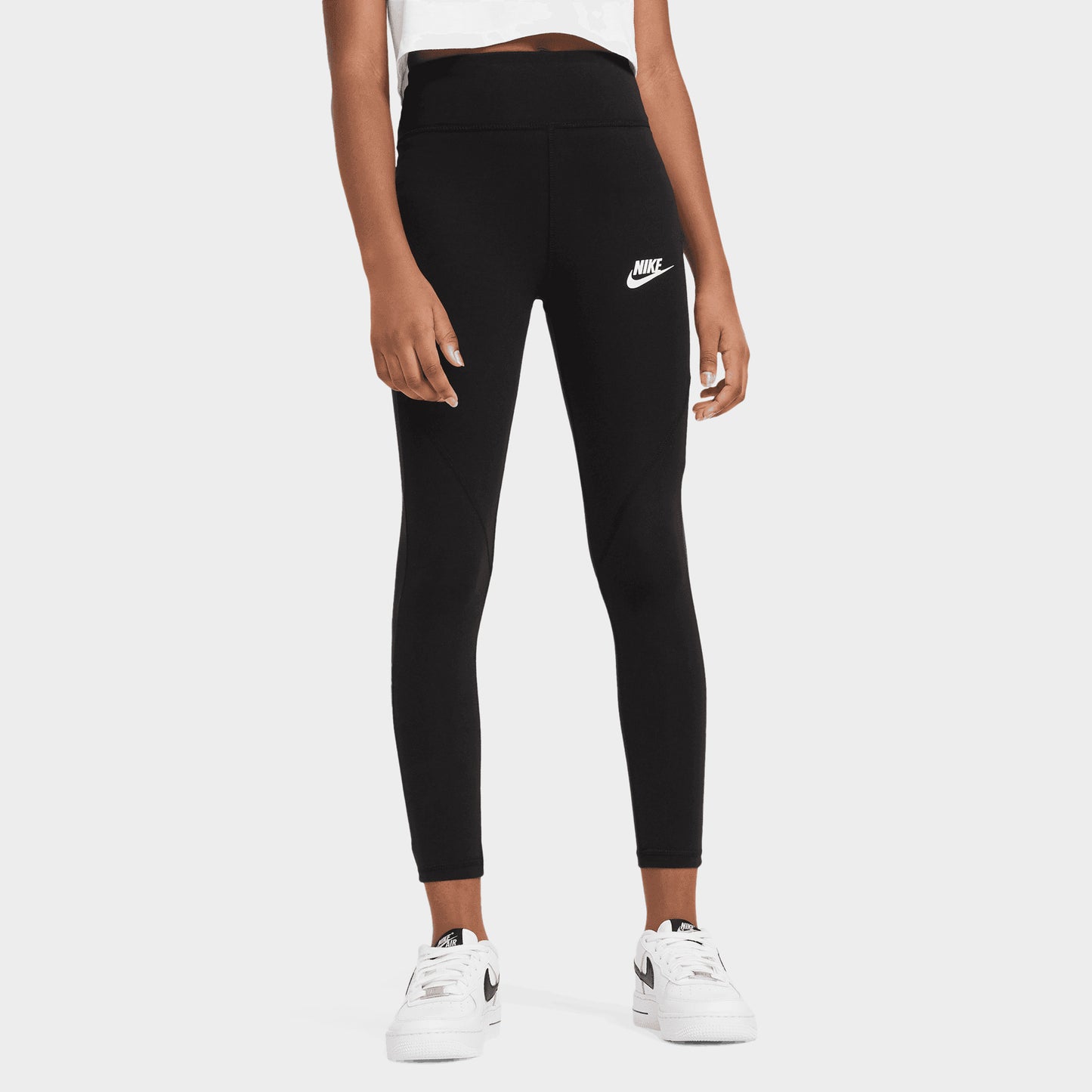 Nike Sportswear Junior - Leggings à taille haute Noir / Blanc