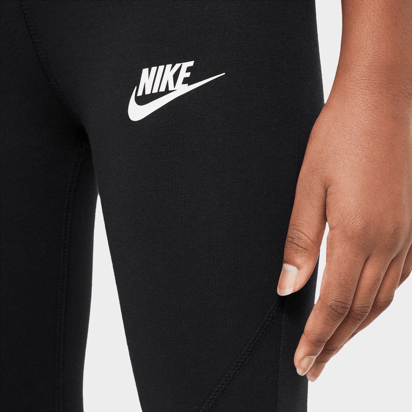 Nike Sportswear Junior - Leggings à taille haute Noir / Blanc