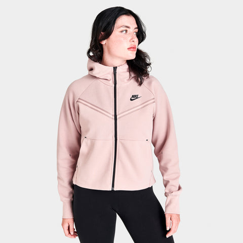 Pink nike hot sale zip hoodie