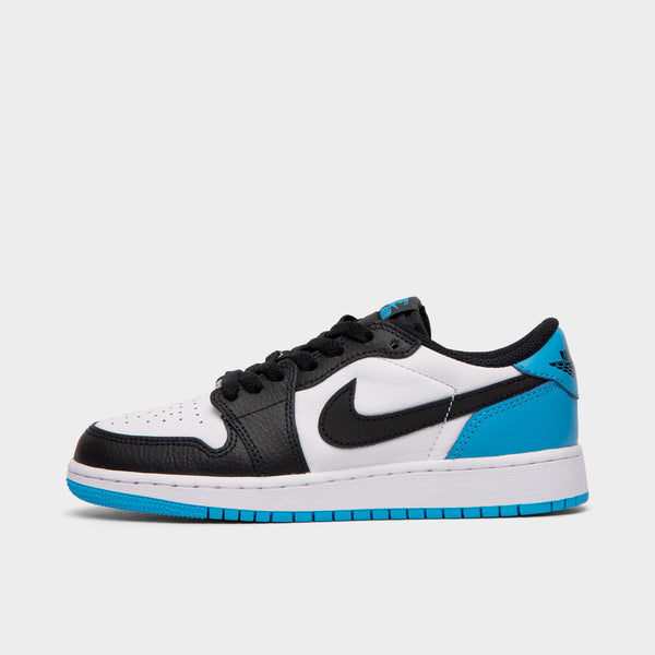 超歓迎された Jordan 1 Sports JD | Black - Blue Powder Dk / White GS OG Low スニーカー