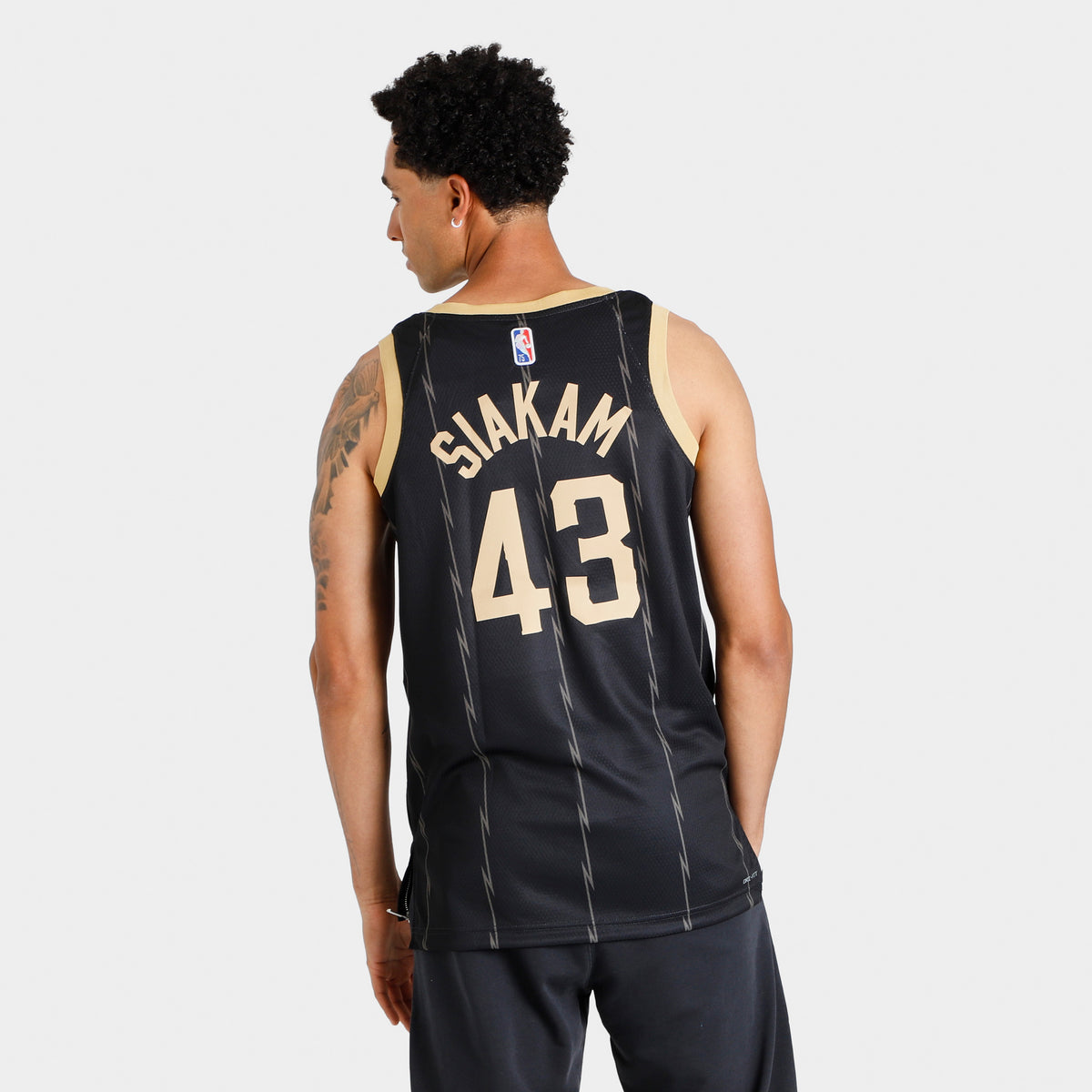 Men's Nike Toronto Raptors No43 Pascal Siakam Black NBA Swingman Statement Edition Jersey