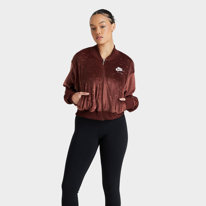 Nike velour clearance jacket women's