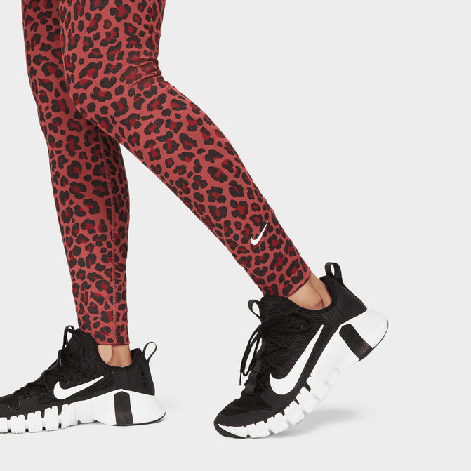 Woestijn familie Hectare Nike Women's Dri-FIT One Mid-Rise Printed Leggings Pink / Black Leopar | JD  Sports Canada