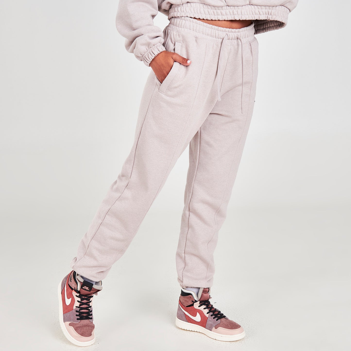 Jordan Women's Essential Fleece Pants Moon Particle / HTR - Thunder Grey