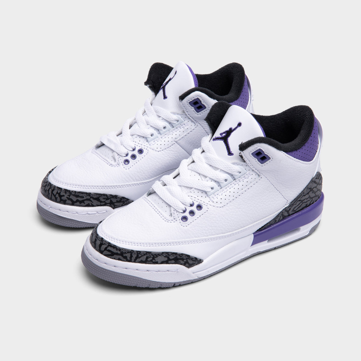 Jordan 3 Retro GS White / Black - Dark Iris | JD Sports