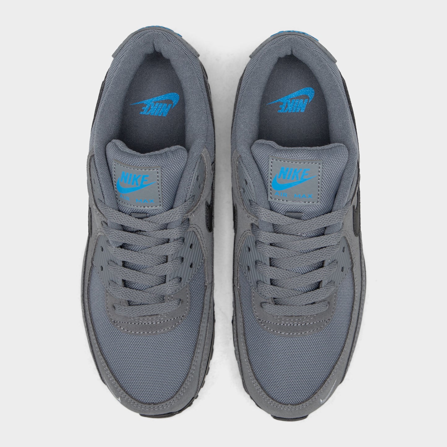 Nike Air Max 90 Smoke Grey / Light Photo Blue - Metallic Silver