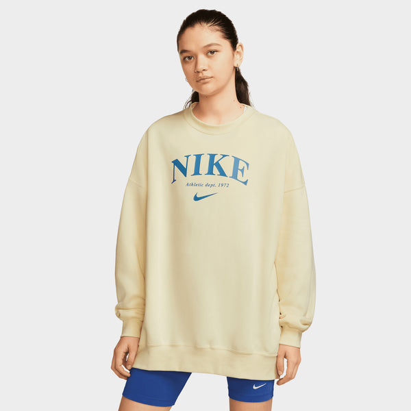 Nike Women s Sportswear Essentials Oversize Fleece Sweatshirt Coconut JD Sports