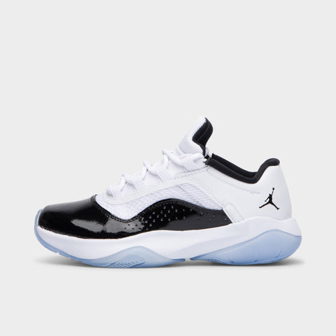Jordan retro 11 low top black and white sale