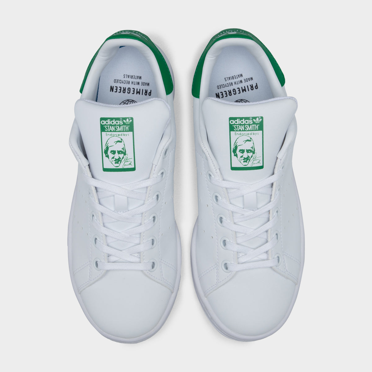 adidas Originals Enfants Primegreen Stan Smith Blanc nuage / Blanc nuage - Vert