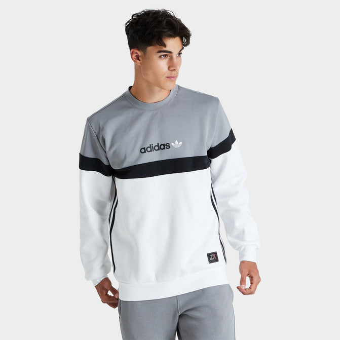 Adidas originals crew neck sweatshirt with patches 2025