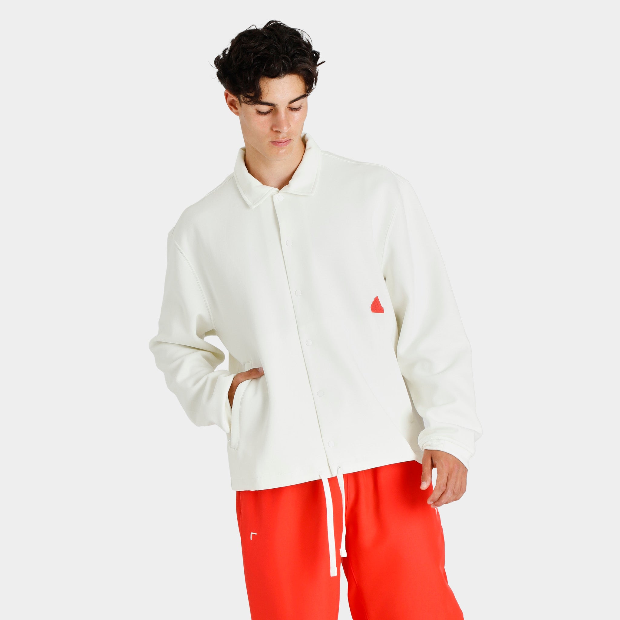 adidas Sportswear Coach Jacket / Off White | JD Sports Canada