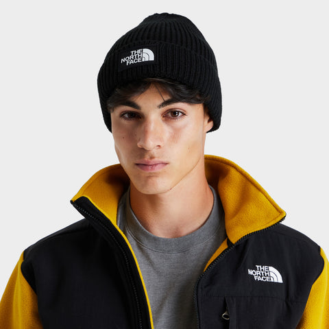 The North Face Logo Box Cuffed Beanie TNF Black