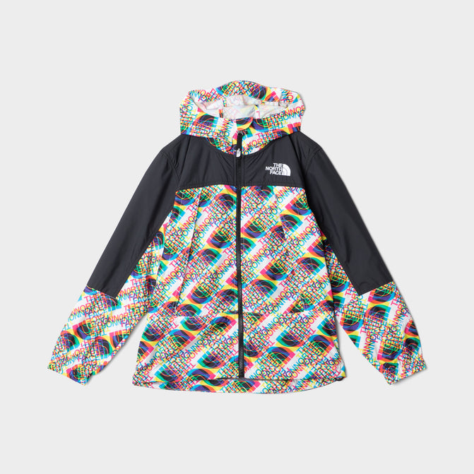The North Face Juniors' Printed Hydrenaline Wind Jacket TNF White