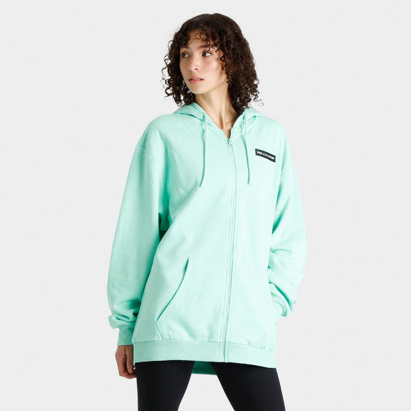 Pink Soda Women s Badge Full Zip Hoodie Ice Green