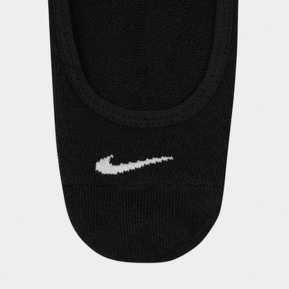 Nike Women's Everyday Lightweight No Show Socks (3 Pack) Black / White