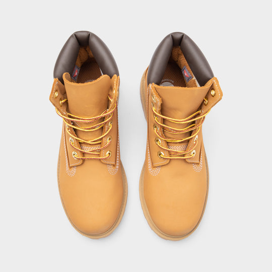 Timberland Juniors' 6-Inch Premium Waterproof Boot / Wheat Nubuck