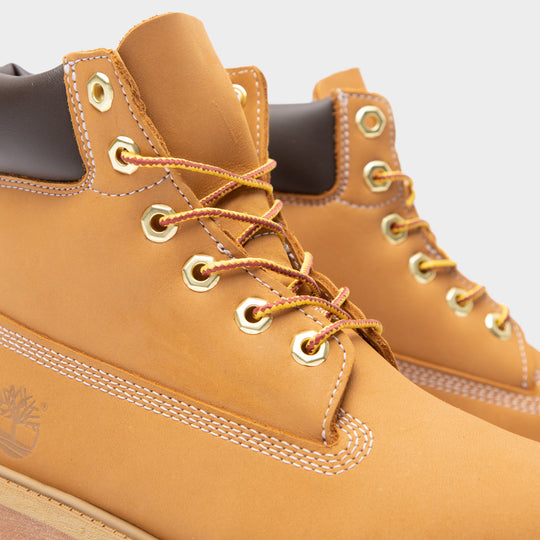 Timberland Juniors' 6-Inch Premium Waterproof Boot / Wheat Nubuck
